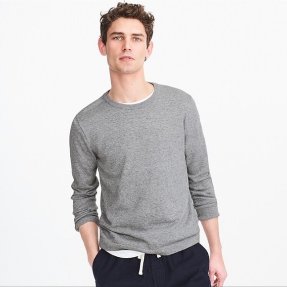 J Crew Mens Cotton Henley Sweater 